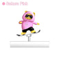 Car Skateboard Bear Decoration - Automatic Sliding Alloy Console Ornament