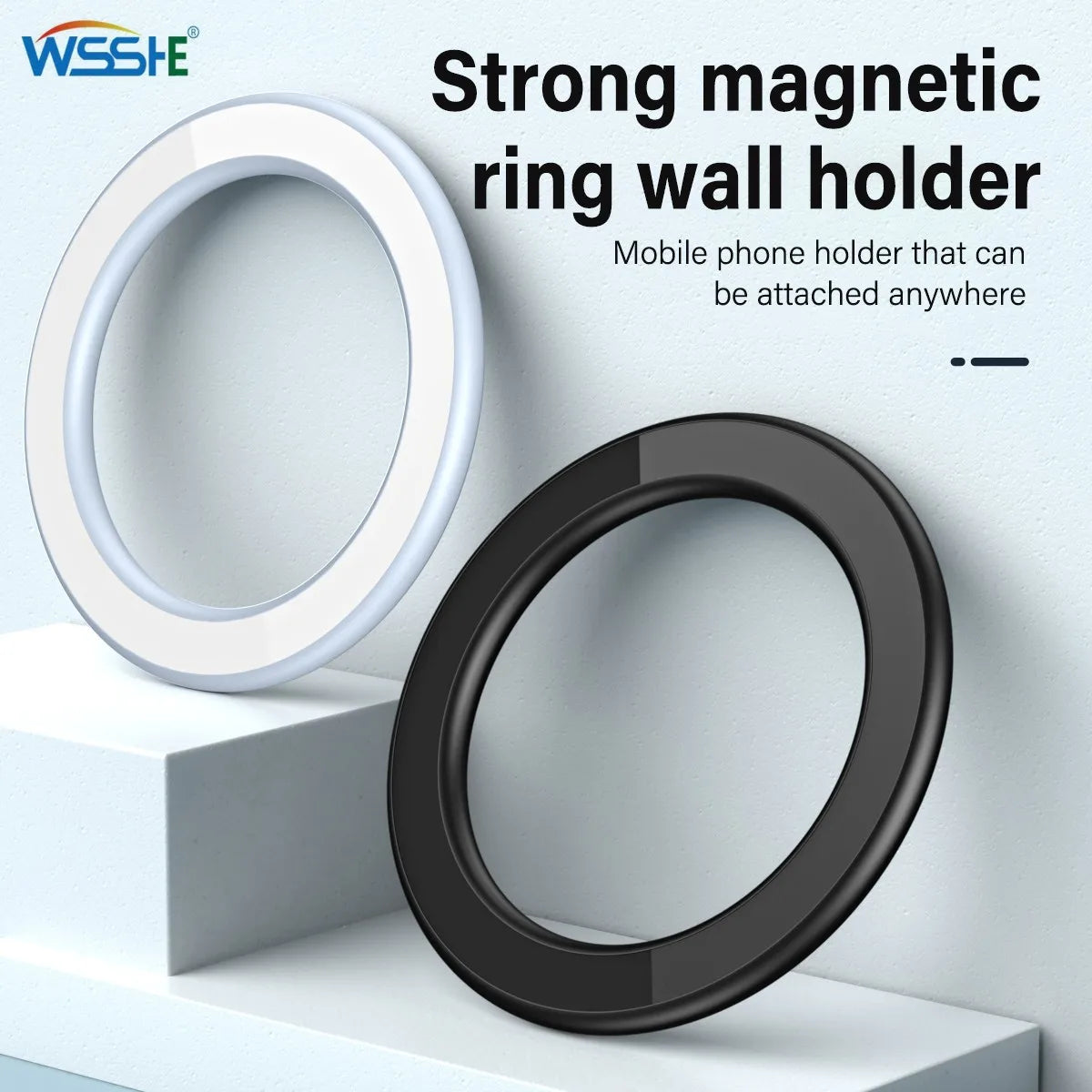 Magnetic Ring Holder for iPhone 14/13/12 - MagSafe Car Phone Stand Gold