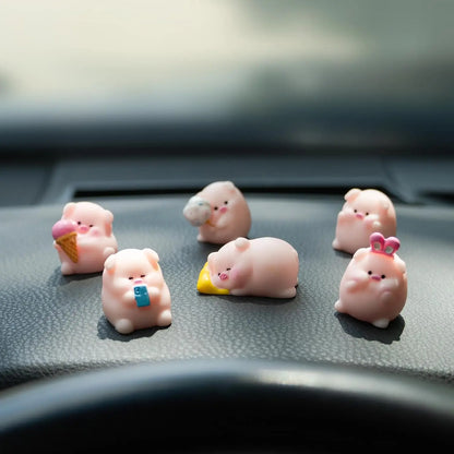 Cute Mini Animal Car Dashboard Accessories - Rearview Mirror Decor