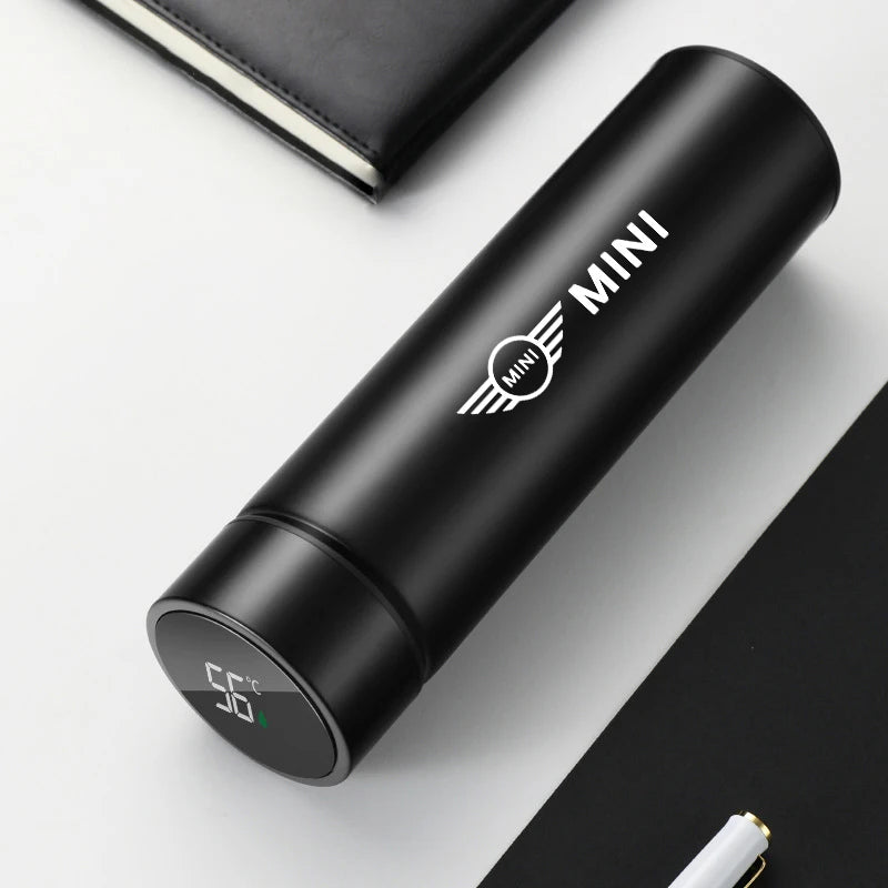 500ml Smart Thermos Bottle Mini Cooper Logo - JCW Works