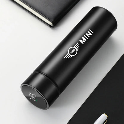500ml Smart Thermos Bottle Mini Cooper Logo - JCW Works