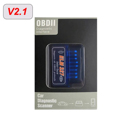 Mini ELM327 Bluetooth OBD2 Scanner - Car Diagnostic Code Reader Tool