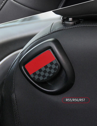 Mini Cooper Leather Rear Seat Handle Cover - R56 R55 F56 F57 Decal