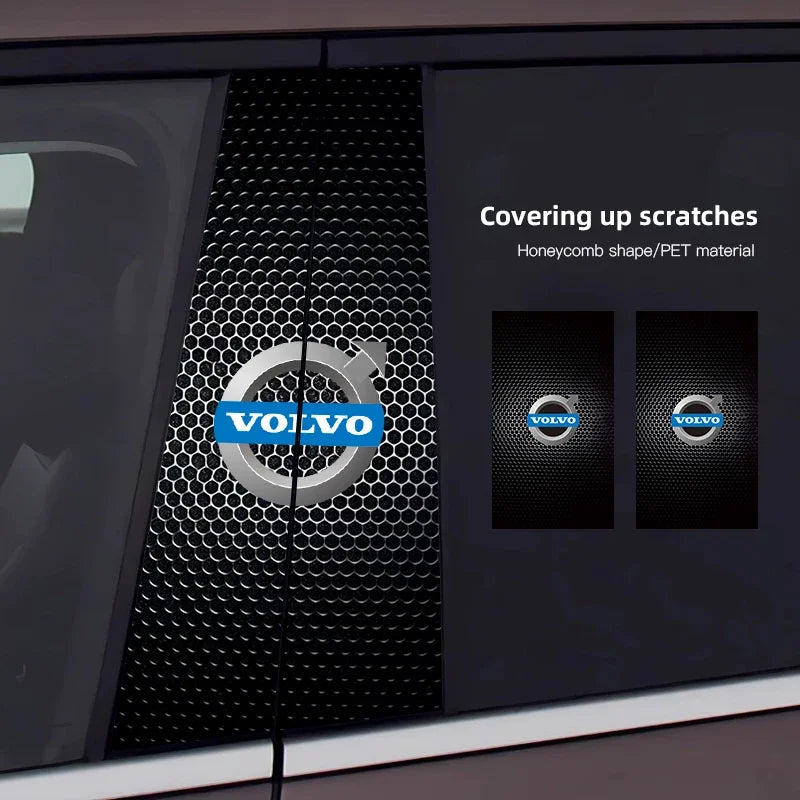 Volvo B-Pillar Stickers - Car Center Column Sunscreen Cover Protection