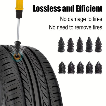 Car Tire Repair Kit 31PCS - Emergency Puncture Plug Tools with Glue