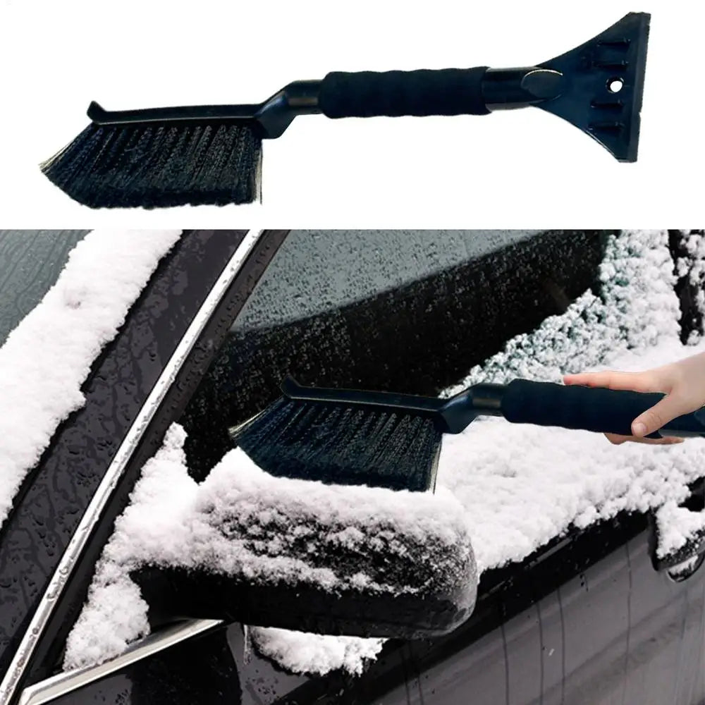 Car Snow Brush Ice Scraper - 2-in-1 Ergonomic Winter Tool