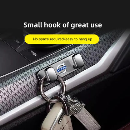 Volvo Car Interior Storage Hooks - Zinc Alloy Accessories for XC90 V90 V60