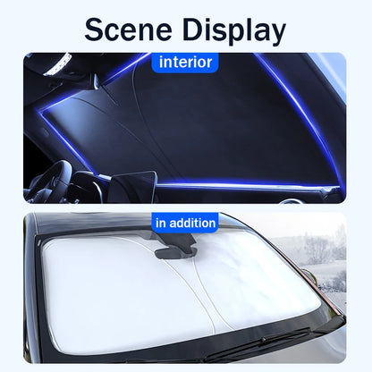 Car Windshield Sunshade Umbrella - UV Reflection Foldable Parasol