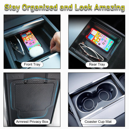 Tesla Model Y Juniper Model 3 Console Organizer - Storage Tray