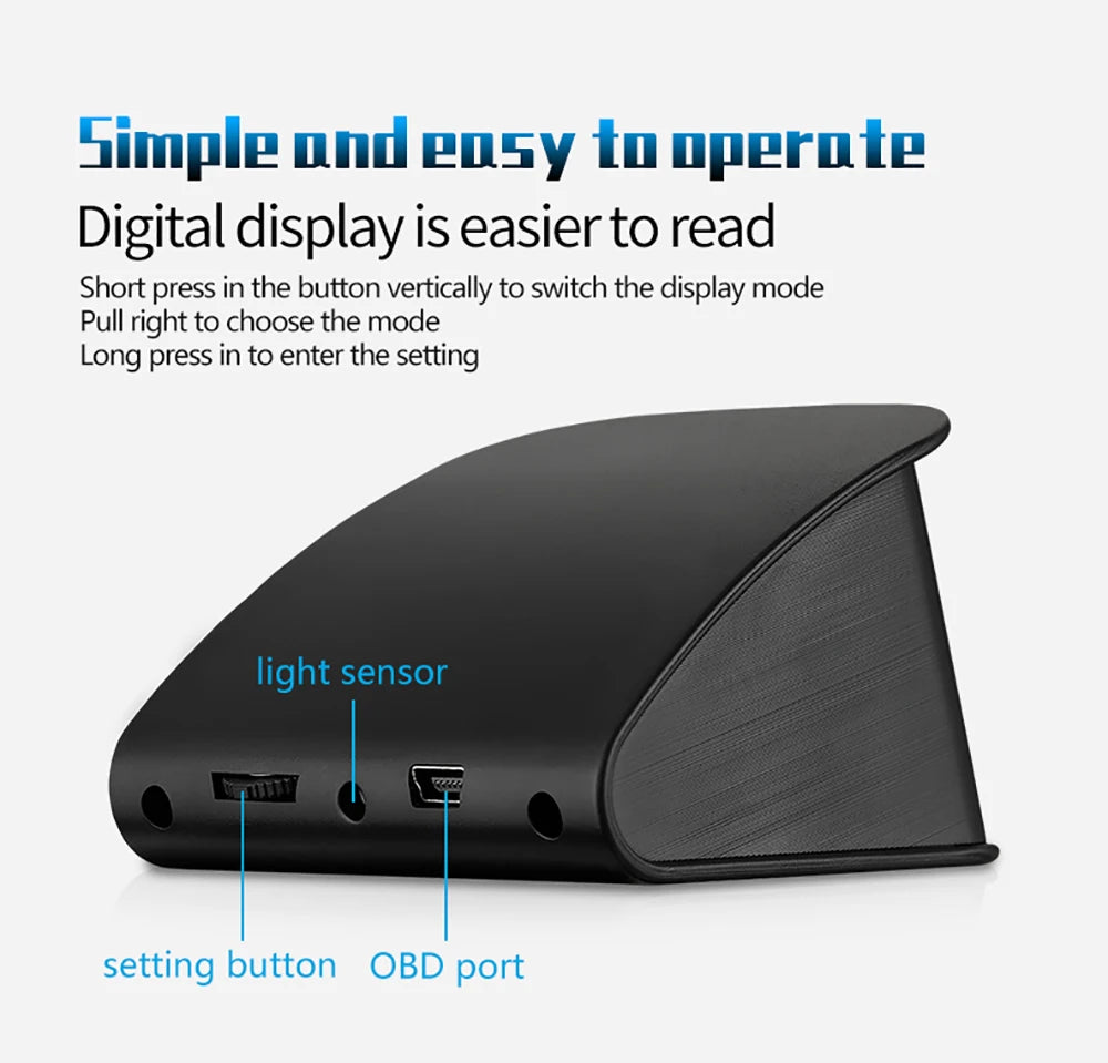 OBD2 Digital Speedometer P10 PRO Head Up Display Smart Car Computer