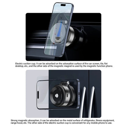 Car Mount Bracket with Electric Vacuum Grip - Adjustable Dashboard Stand for 4.7" Phone Navigation