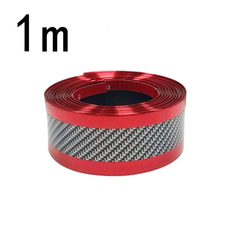 Car Door Sill Protector - Anti-Scratch Threshold Strip Carbon Fiber