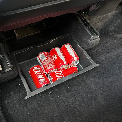 Tesla Model Y Under Seat Storage Box - Hidden Drawer Organizer 2021-2024