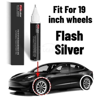 Tesla Paint Repair Pen - Car Scratch Remover for Model 3/X/Y/S Black White Wheel Hub