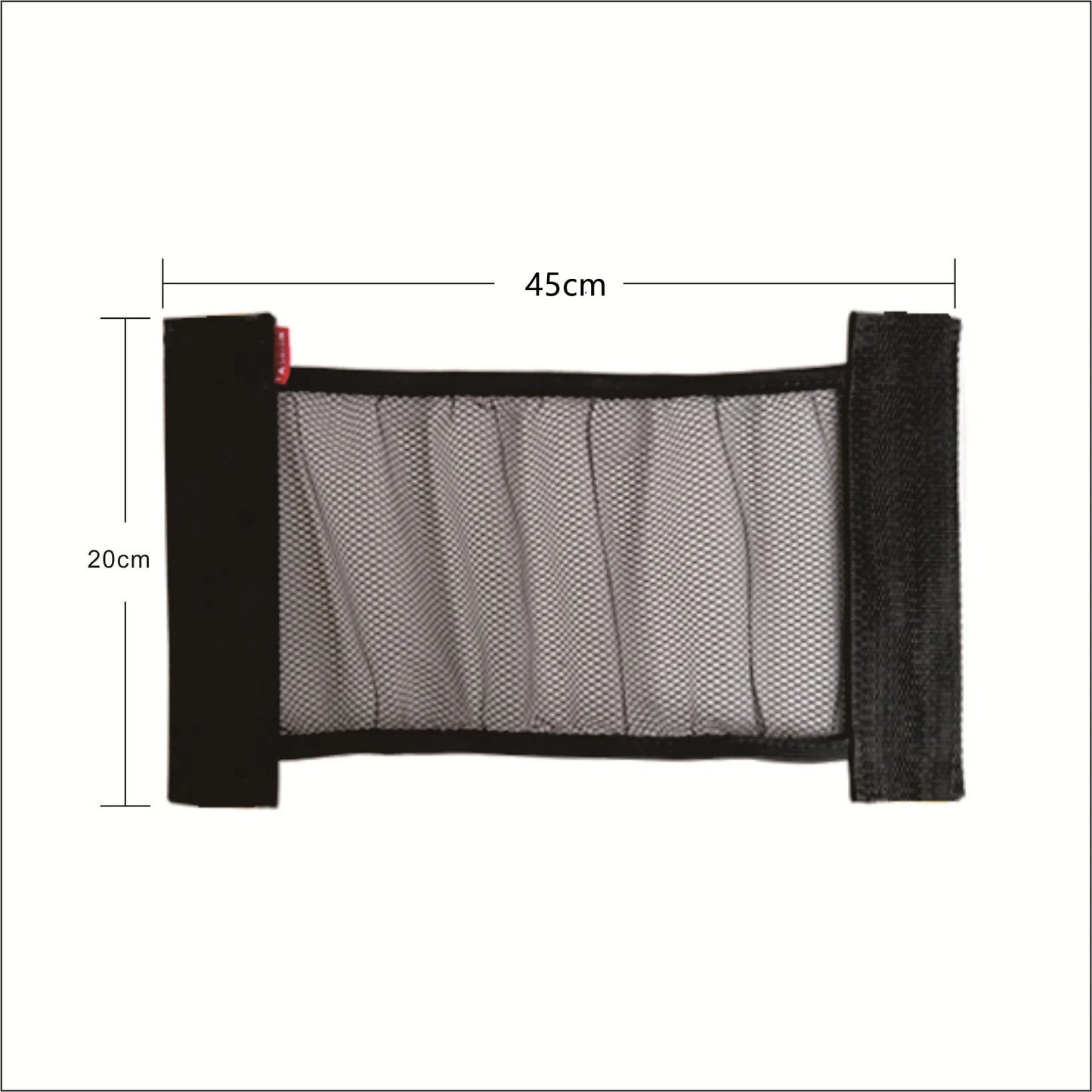 Universal Car Storage Net - Elastic Mesh Organizer for Back Seat & Trunk with Magic Sticker Installation