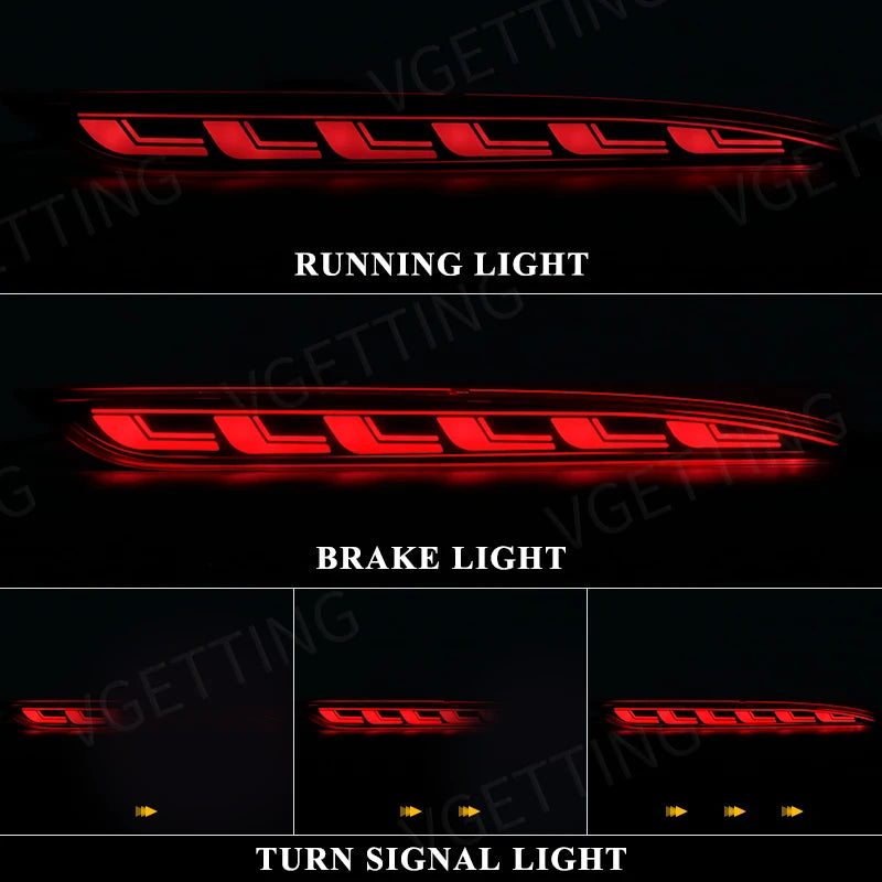 Tesla Model 3/Y Rear Bumper Reflector - Dynamic Turn Signal 2017-22