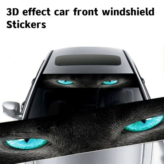 3D Car Windshield Stickers - Ghost & Wolf Eyes Pattern Decals