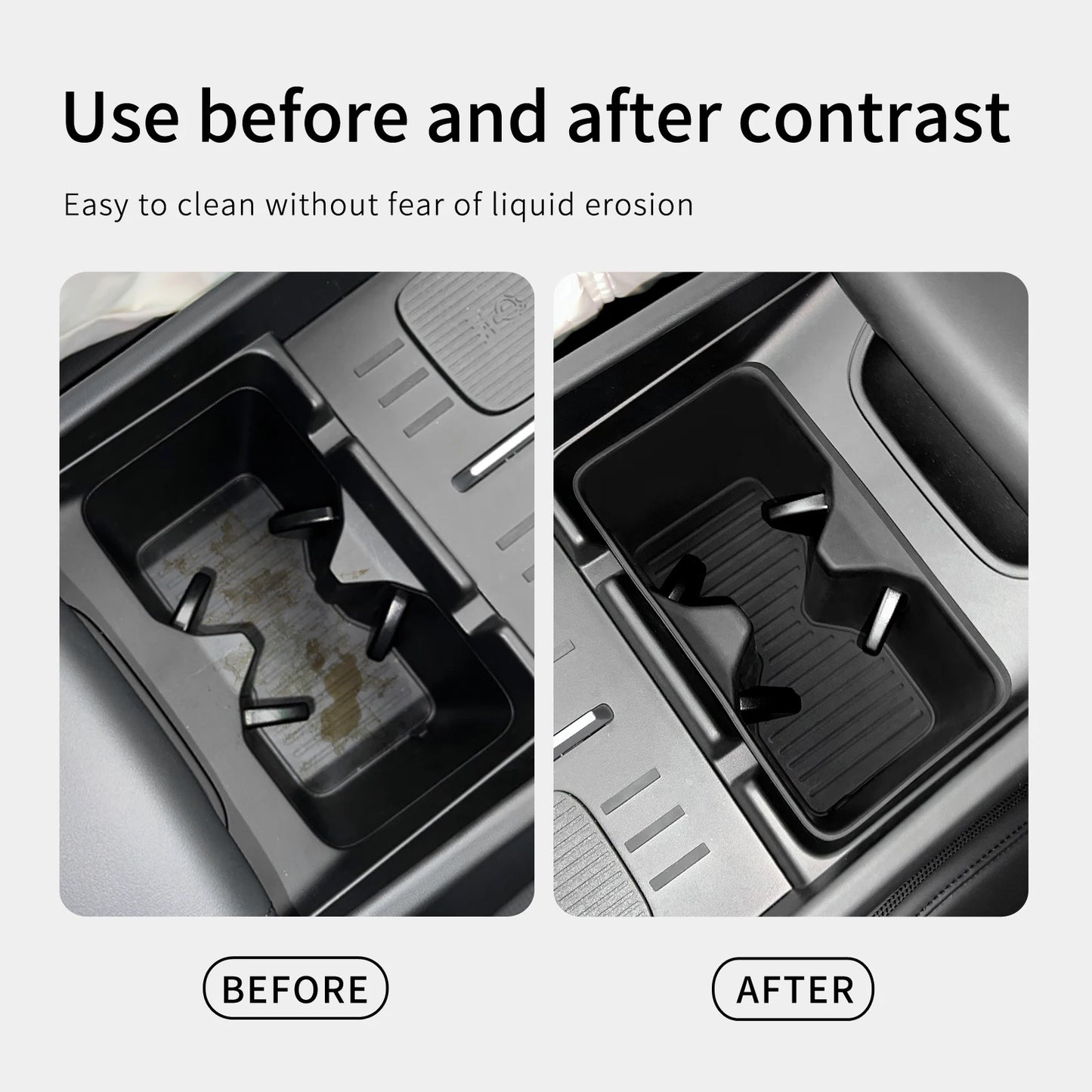 Hyundai Santa Fe Storage Box Cup Holder - 2024-2025 Interior Organizer
