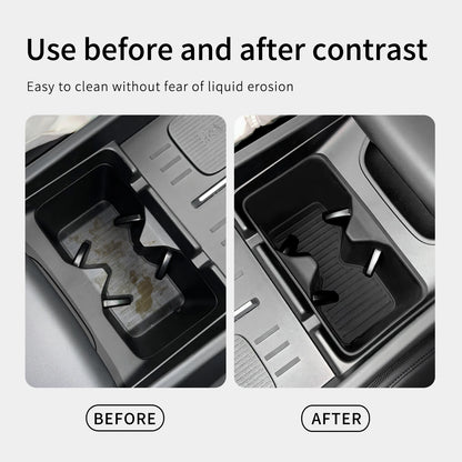 Hyundai Santa Fe Storage Box Cup Holder - 2024-2025 Interior Organizer
