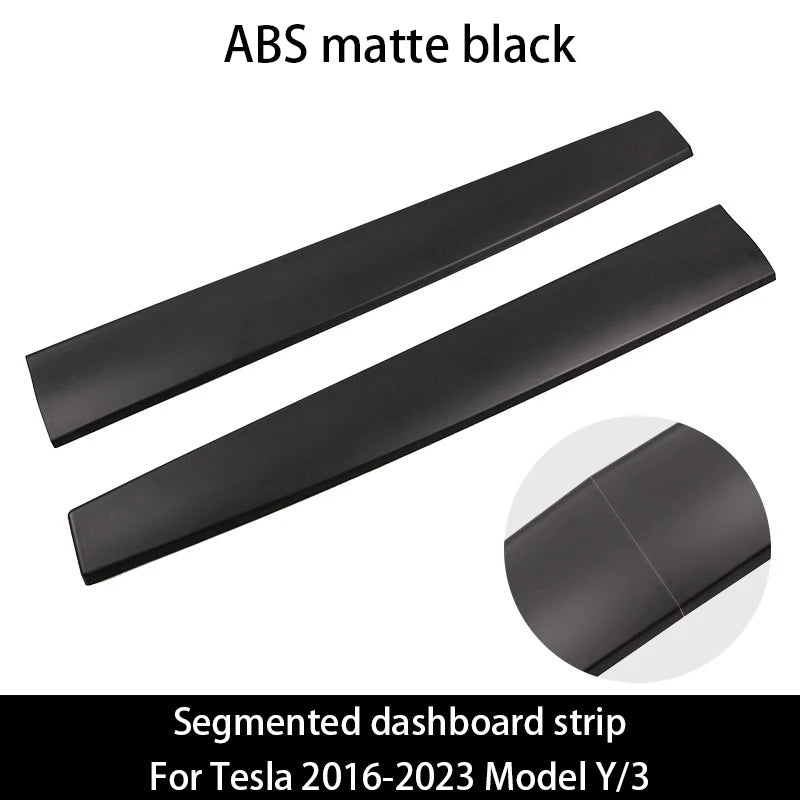 Tesla Model 3 Y Dashboard Trim Strip - Carbon Fiber ABS ABS matte black 2