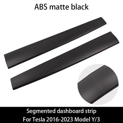 Tesla Model 3 Y Dashboard Trim Strip - Carbon Fiber ABS ABS matte black 2