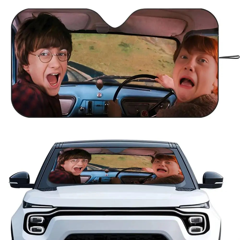 Harry Potter Car Sunshade - Foldable Windshield UV Protection