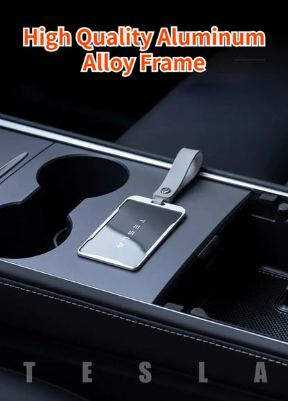 Tesla Key Card Protector Case - Aluminum Alloy Frame for Model 3/Y Key Card Cover