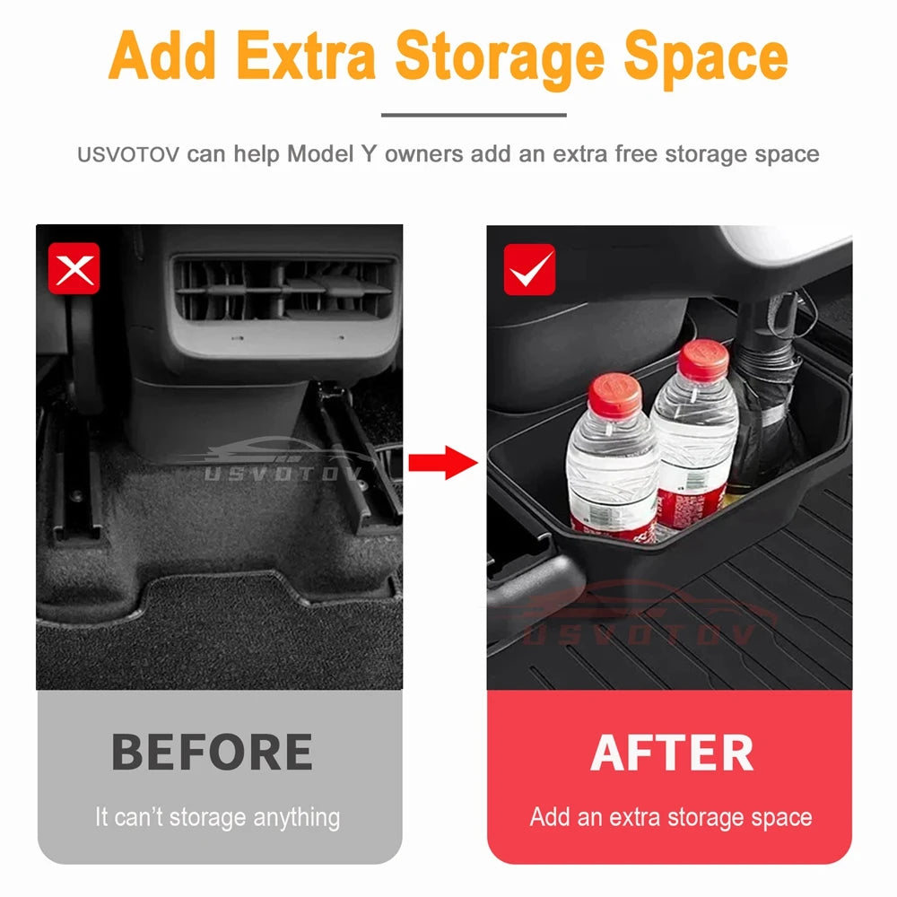 Tesla Model Y Rear Seat Storage Box - Juniper 2025 Organizer Console