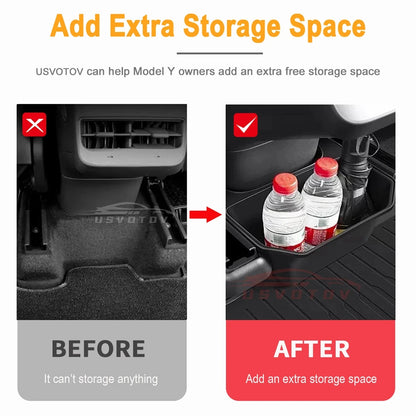 Tesla Model Y Rear Seat Storage Box - Juniper 2025 Organizer Console