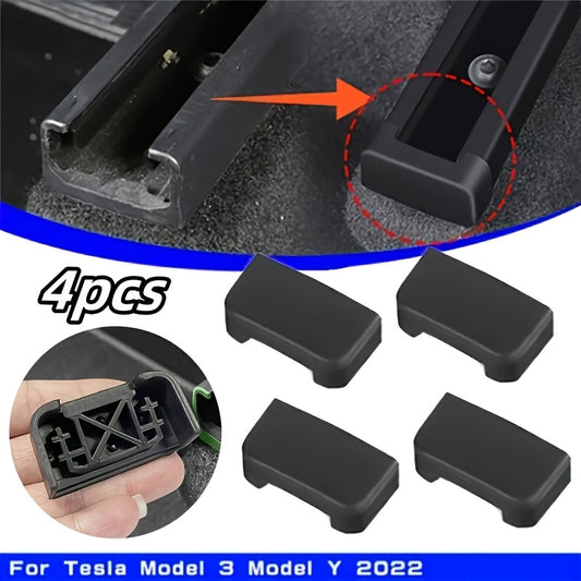 Tesla Model 3/Y Seat Track Protector Set - 4 Pack Scratch-Resistant Covers