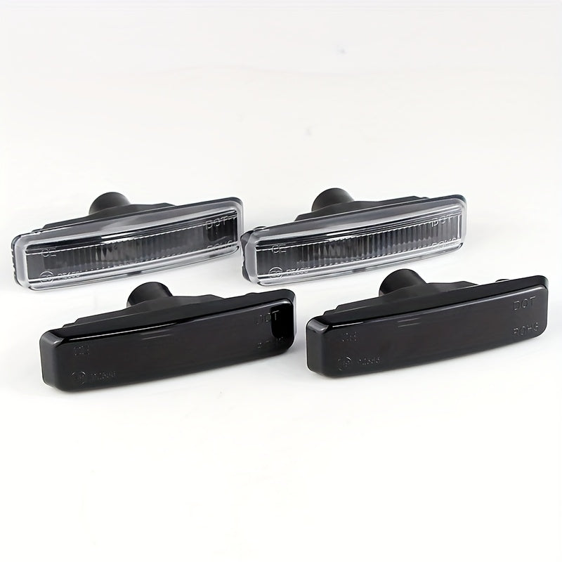 BMW E39 Fender Light Covers - 525i-540i M5 1995-2003 Black 2pcs