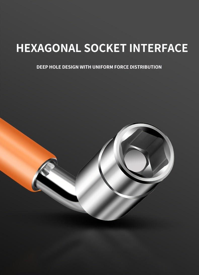 4-in-1 Telescoping Socket Wrench Set - Chrome Vanadium Steel Emergency Tool