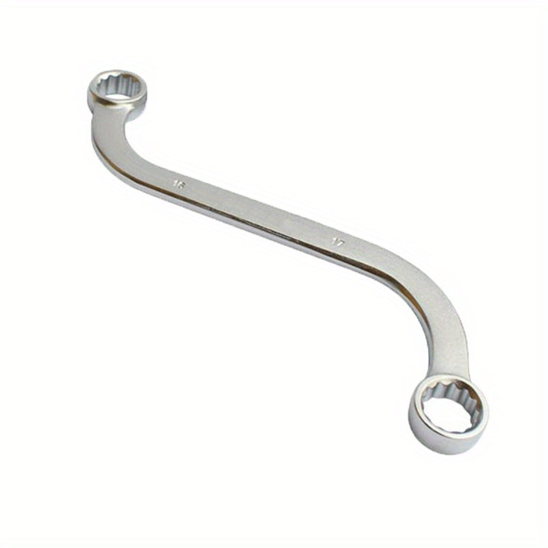 5-Piece S-Type Box End Wrench Set - 10-19mm Double-Headed Spanner Kit 16x17mm