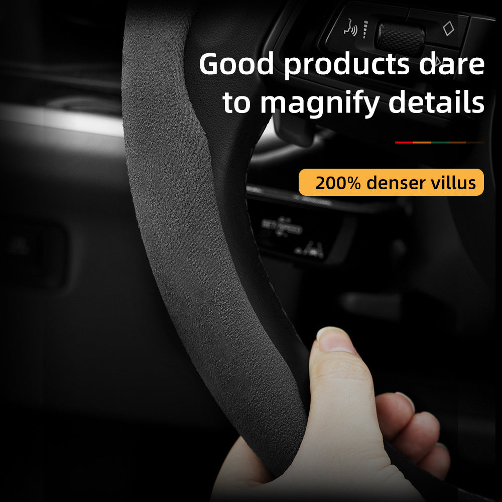 Toyota Winter Fleece Steering Wheel Cover - Ultra-Thin Anti-Slip for RAV4 Camry Corolla