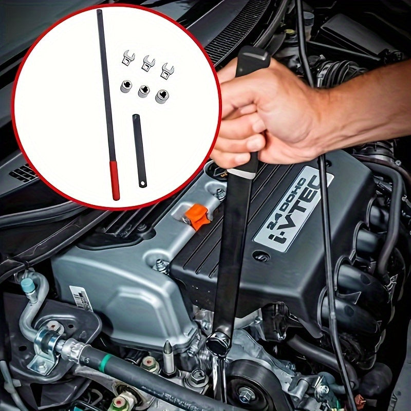 Universal Serpentine Belt Tool Kit - 3/8 & 1/2 Drive Tensioner Wrench Set