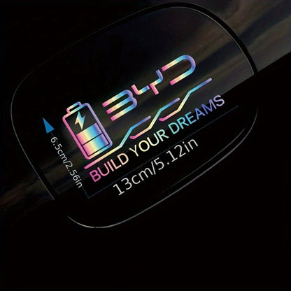 BYD ATTO 3 EV Charging Port Cover Sticker - Premium Vinyl Decal Colorful