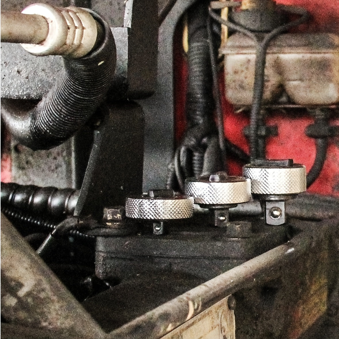 3-Piece Reversible Thumbwheel Ratchet Set - 1/4, 3/8, 1/2 Drive Kit