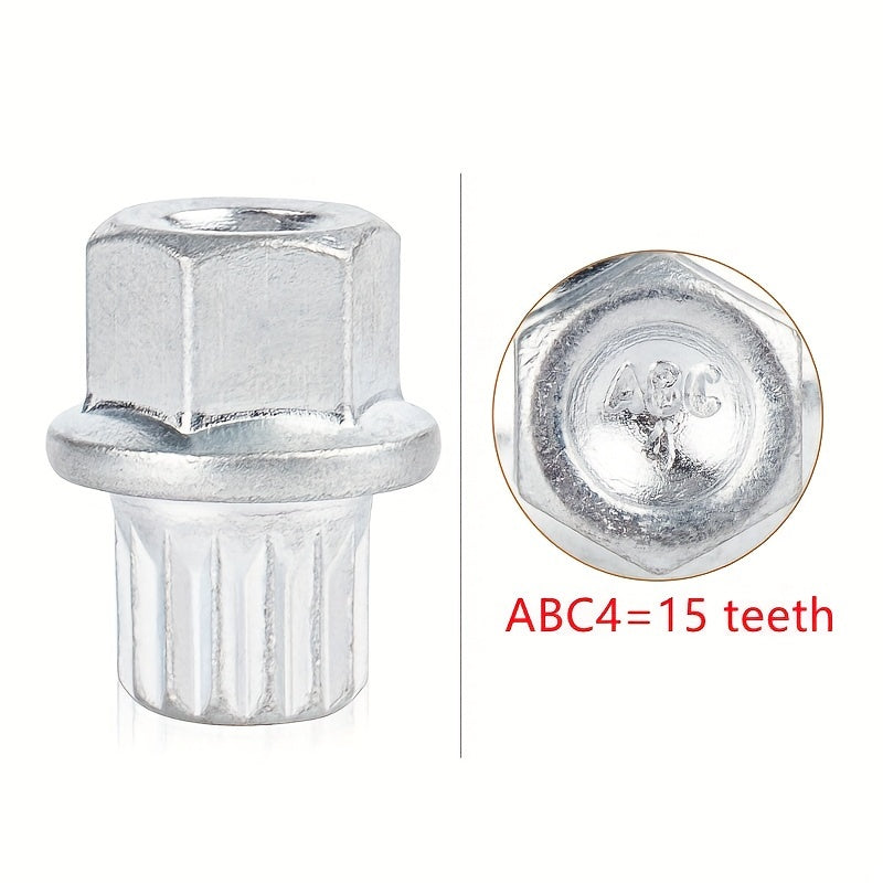 VW Audi Wheel Lock Socket Set - 21 Teeth Anti-Theft Tool ABC4=15 teeth