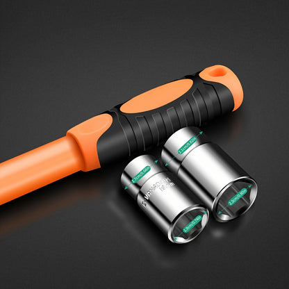 4-in-1 Telescoping Socket Wrench Set - Chrome Vanadium Steel Emergency Tool