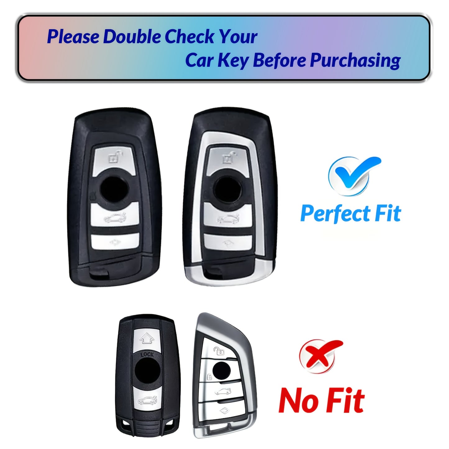 BMW TPU Key Fob Cover - 1 3 5 7 Series X1-X5 F10-F30 M3 M4