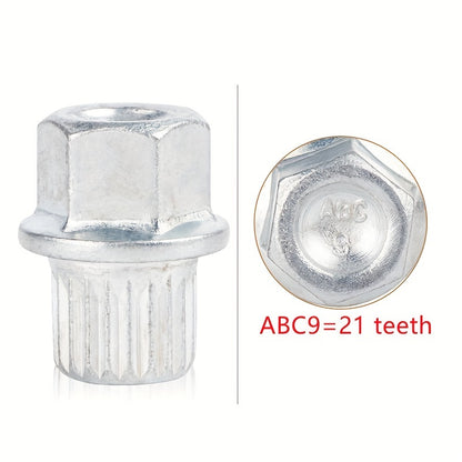 VW Audi Wheel Lock Socket Set - 21 Teeth Anti-Theft Tool ABC9=21 teeth