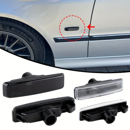 BMW E39 Fender Light Covers - 525i-540i M5 1995-2003 Black 2pcs
