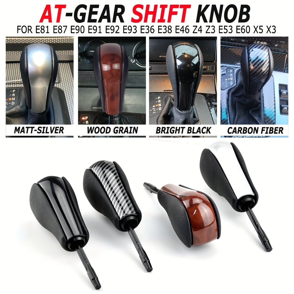 BMW Gear Shift Knob E46 E60 E90 PU Leather ABS Auto Trans