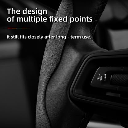 Toyota Winter Fleece Steering Wheel Cover - Ultra-Thin Anti-Slip for RAV4 Camry Corolla