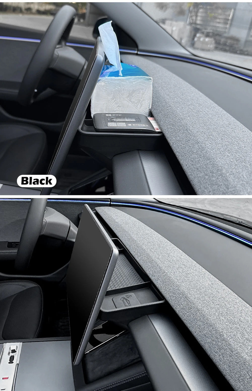 Tesla Model 3 Highland & Model Y Juniper Dashboard Storage Tray - Premium Silicone