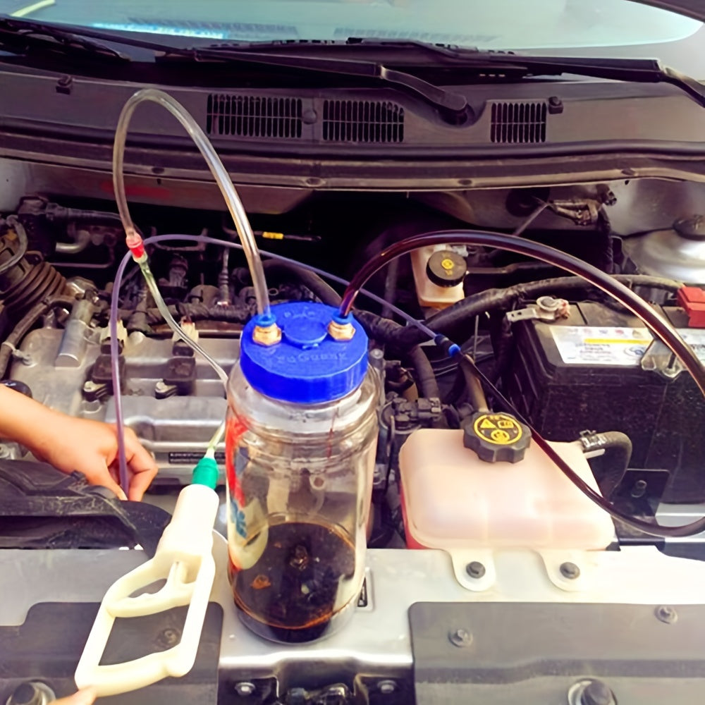 Universal Manual Oil Change Vacuum Pump - 67.63oz PE Suction Tool