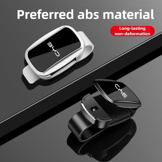 BYD Sun Visor Organizer with Glasses Holder - Heavy-Duty ABS Storage