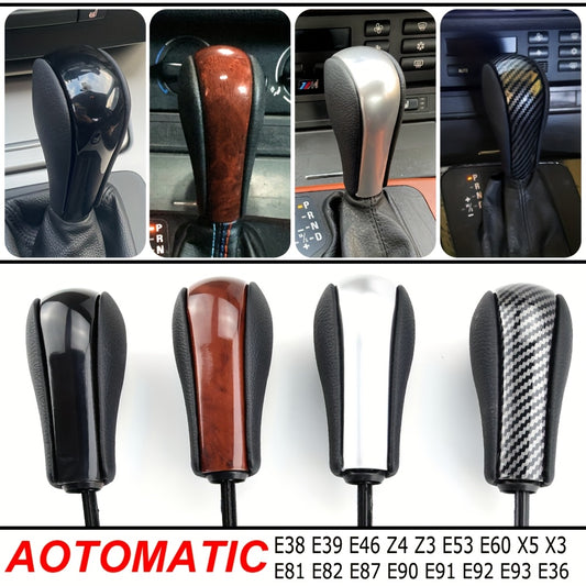BMW Gear Shift Knob E46 E60 E90 PU Leather ABS Auto Trans