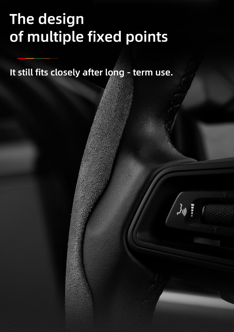 BYD Winter Anti-Slip Steering Wheel Covers - Ultra-Thin Segmented Design