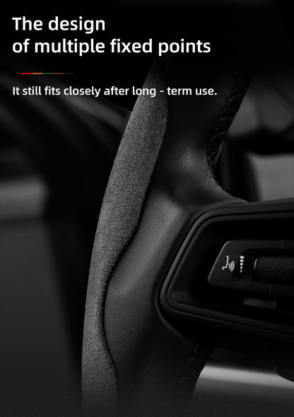 BYD Winter Anti-Slip Steering Wheel Covers - Ultra-Thin Segmented Design